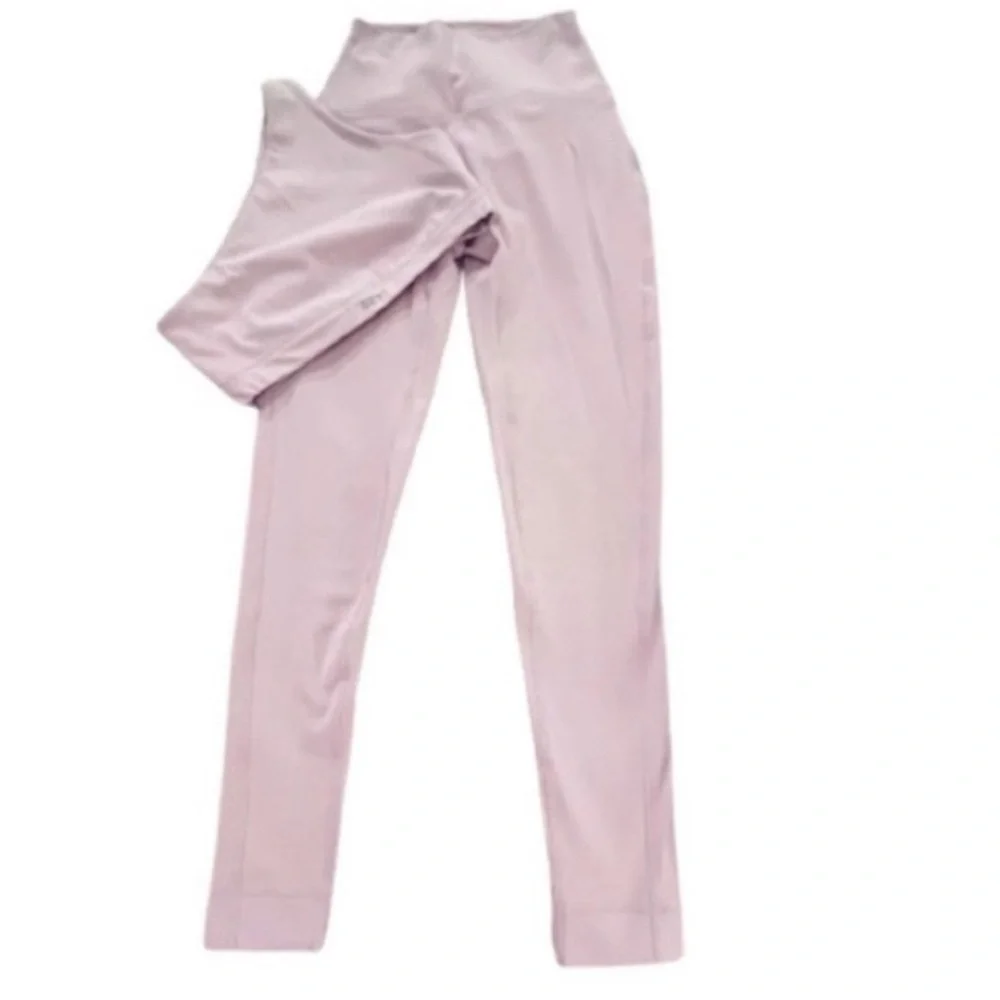 SET ACTIVE Legging and One-Shoulder Sports Bra -two piece matching set in lilac